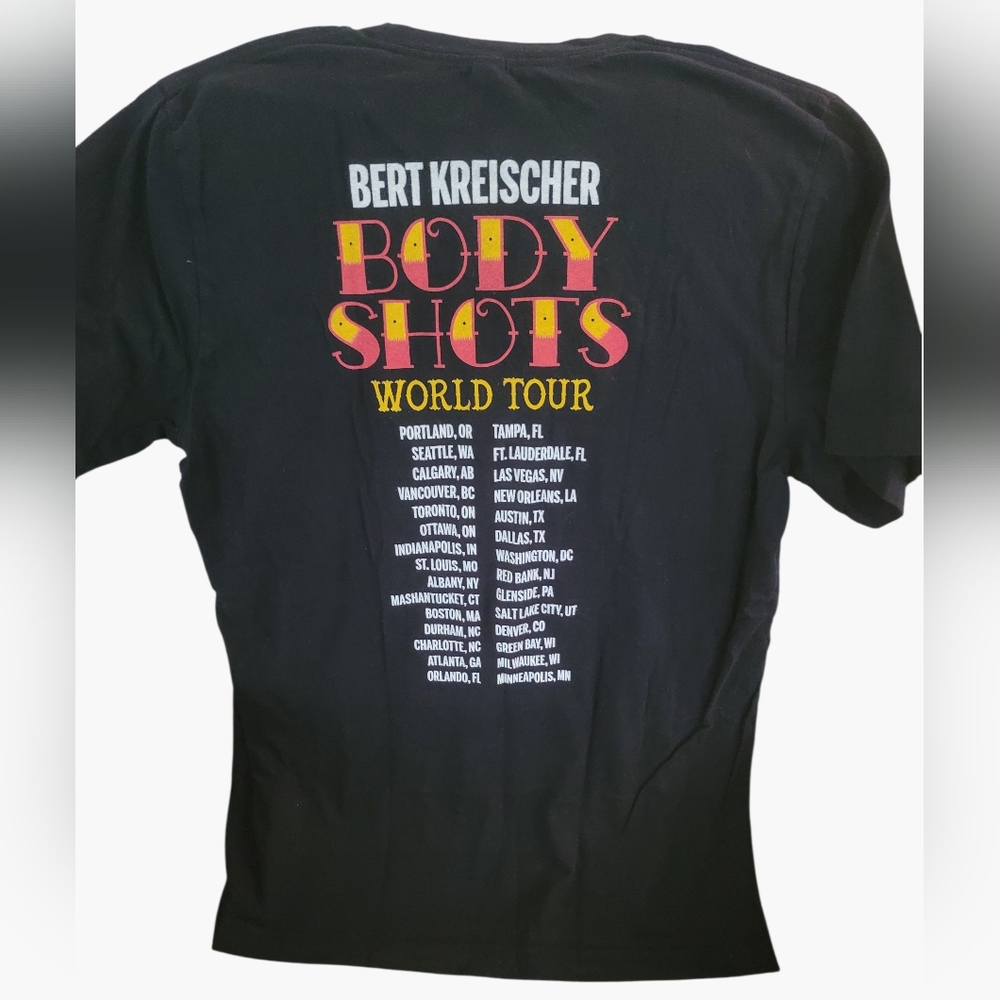 Bert Kreischer Body Shots World Tour Shirt Size Large